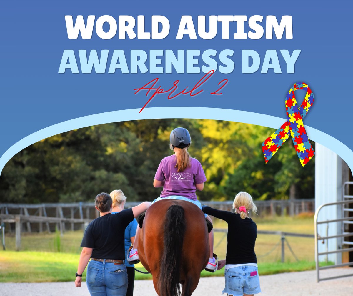 Today, on World Autism Awareness Day, we celebrate the strengths and individuality of those in the autism community. At Southern Reins, we are honored to support individuals living with autism and their families as they build confidence and independence through our programs.