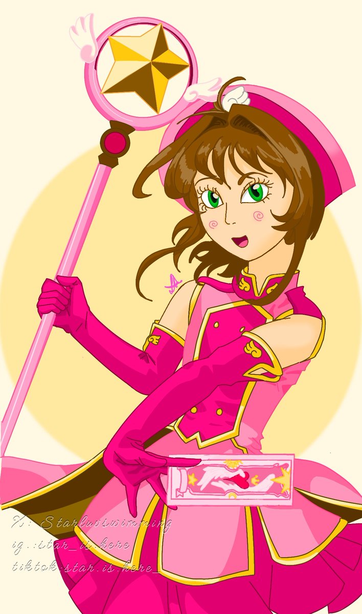 Starluvswimming's tweet photo. SAKURA'S BIRTHDAY!!! AND CLAMP DAY
#cardcaptorsakura #CLAMP #clampday #sakurakinomoto
I also posted a fun facts video on tik tok with the speed paint, if anyone wants to check it out, my tik tok is in my bio! :3 https://t.co/1WTporJJGk