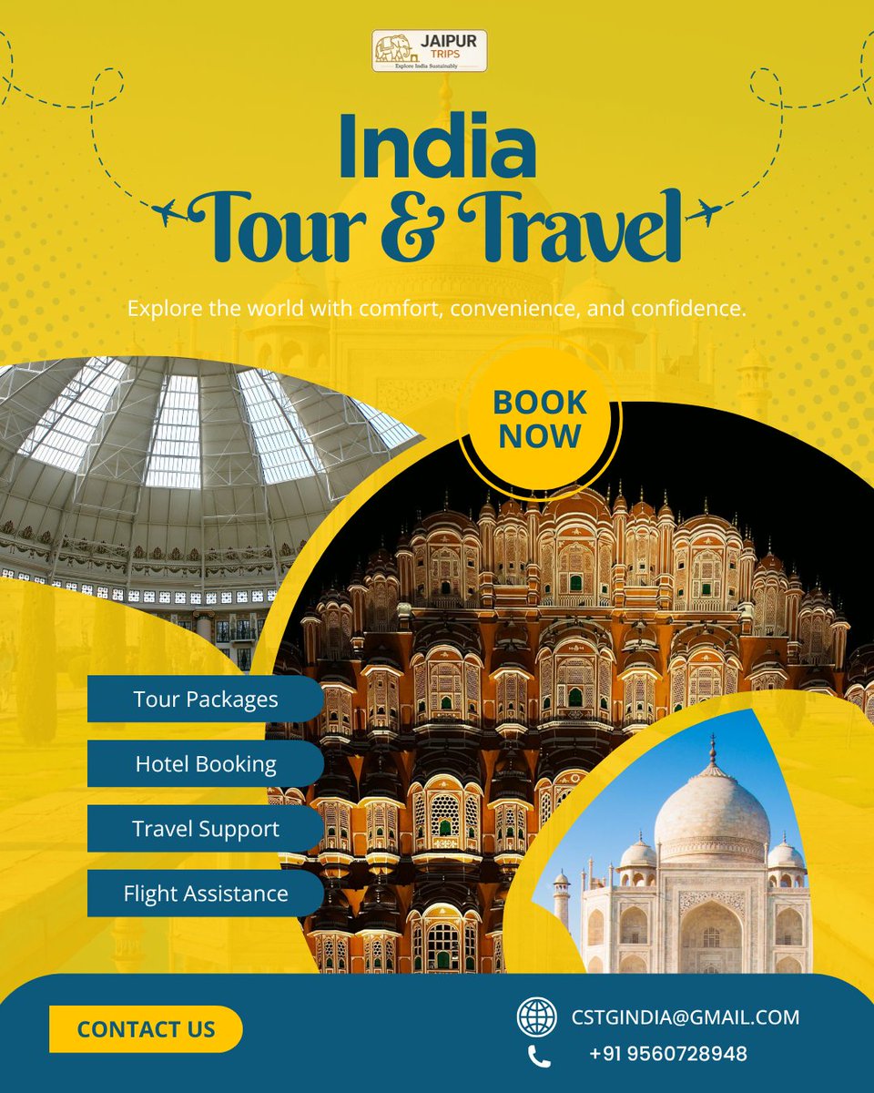 jaipurtripind's tweet image. Travel, explore, and make timeless memories with

Instagram- @jaipurtripsindia
X- @jaipurtripind

Booking &amp;amp; Details:
Call/Whatsapp: +91 9560728948

#Jaipur #JaipurDiaries #PinkCity #JaipurTravel #JaipurTrip #IncredibleIndia #ExploreIndia