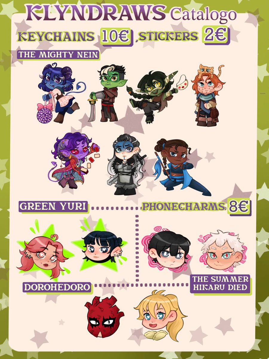 🌟CATALOGO ROMICS🌟

Passate a trovarmi nel padiglione 6, in self area!! Se volete prenotare qualcosa non esitate a contattarmi!!

PARTE DUE SOTTO⬇️