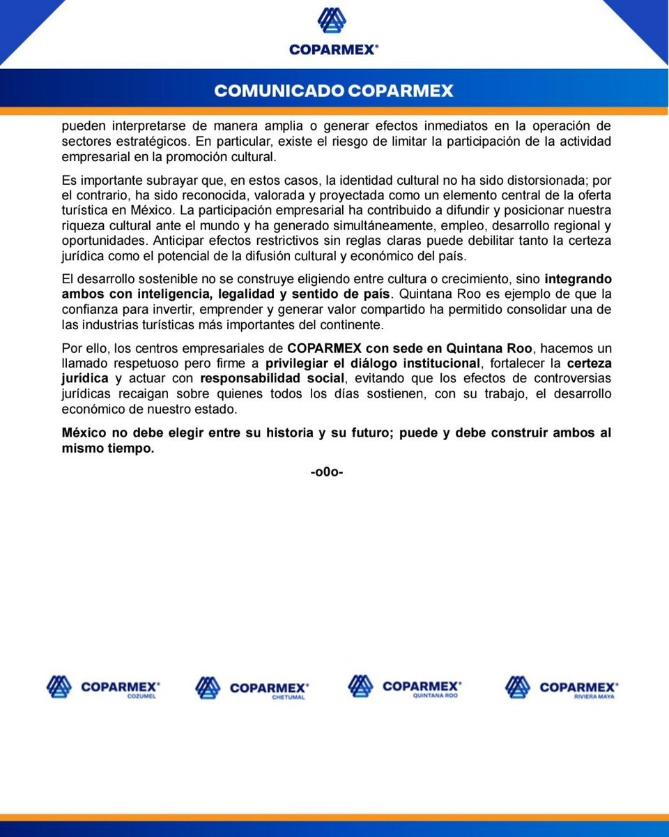 Coparmex Quintana Roo tweet media