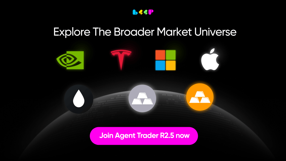 0xbeepit's tweet photo. 6/

Agent Trader R-2.5 is live.

Explore the broader market universe on Beep: https://t.co/HSpUBNtDrk https://t.co/MExhbDz8JZ