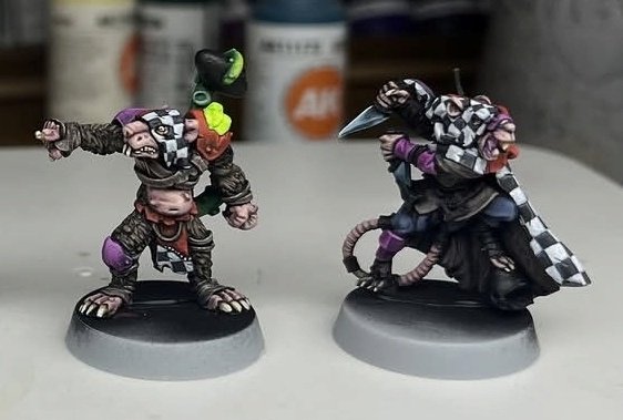 Underworld skaven. Painted by <a href="/docminiature/">docminiature</a> #bloodbowl #underworld #skaven