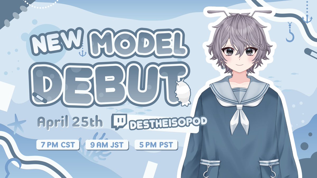 Des the Isopod 🌊🪲25TH APRIL DEBUT! tweet media