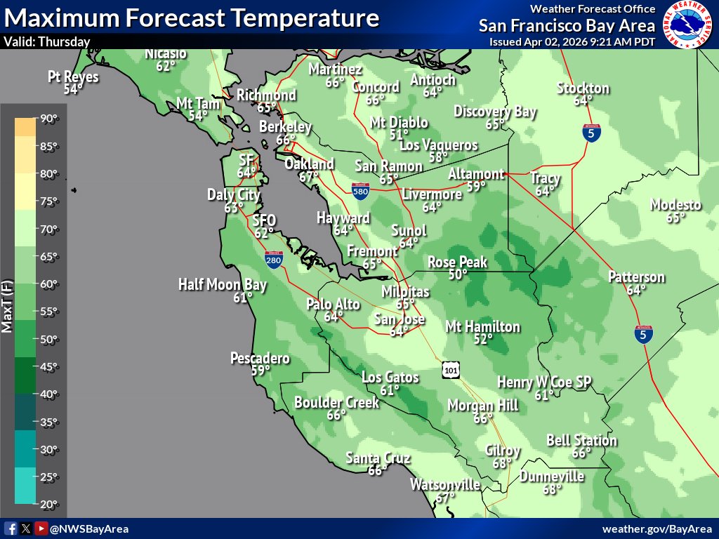 NWS Bay Area 🌉 tweet media