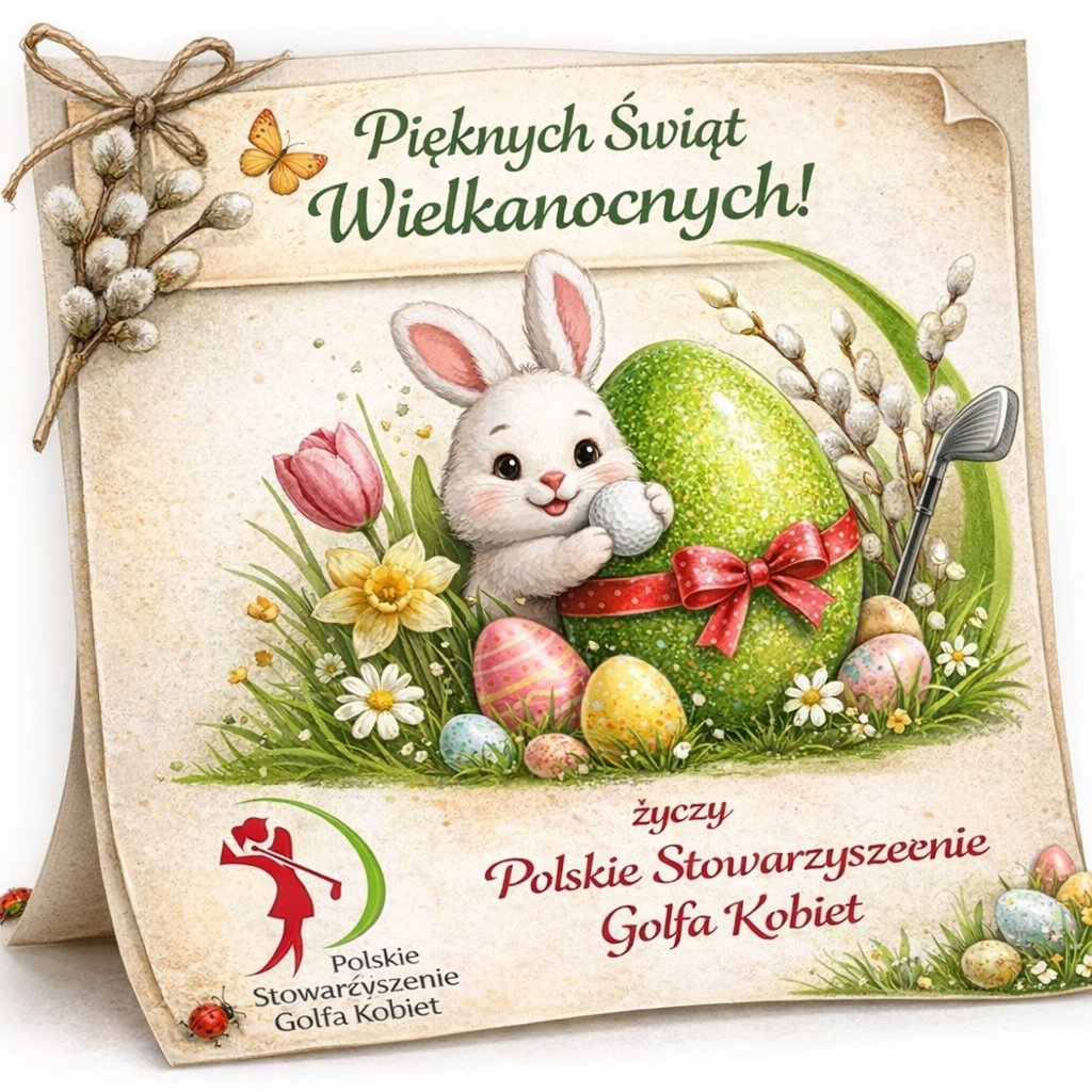 PSGK_Poland's tweet photo. 🌼Spokojnych, wiosennych Świąt Wielkiej Nocy życzy Polskie Stowarzyszenie Golfa Kobiet 🌸 https://t.co/WrWnX9T1ut