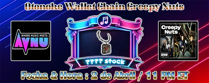 『AVNU ❌ Creepy Nuts』

⚈ Juego : 💿 AVNU 🎶

roblox.com/games/17659529…

⚈ Limited : Otonoke Wallet Chain Creepy Nuts 📿

roblox.com/catalog/794712…

📈 Stock : ???

📝 Mision : Completa el Quest de AVNU y canjealo por 1 ticket🎟️

⌛ Fecha &amp; Hora : 2 de Abril / 11 PM ET