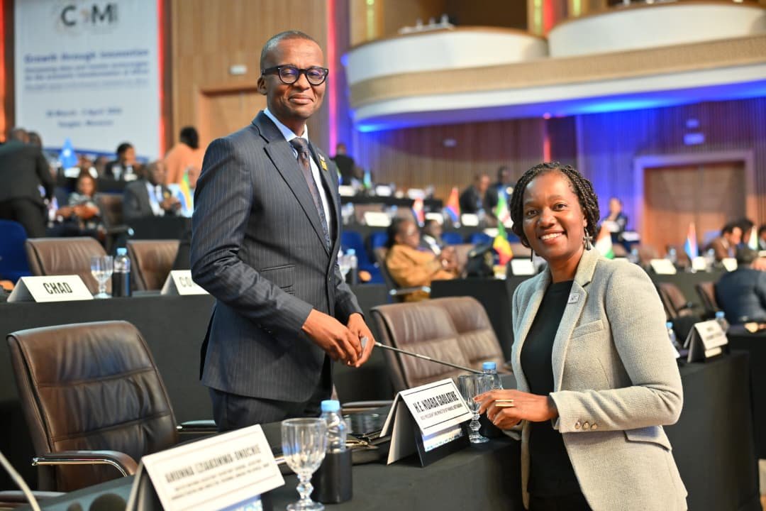ECASROSA's tweet photo. “On the sidelines of #COM2026, in Tangier, 🇲🇦Morocco, @ECASROSA  Director, @EuniceKamwendo  engages #Botswana 🇧🇼 Vice President  @Ndaba_Gaolathe in a meaningful dialogue on the Commission’s work in #Botswana and across Southern Africa.”

#AfricaRising  #SouthernAfrica #RegionalIntegration 
@BWPresidency @UN_Botswana @ECA_OFFICIAL @claverGatete