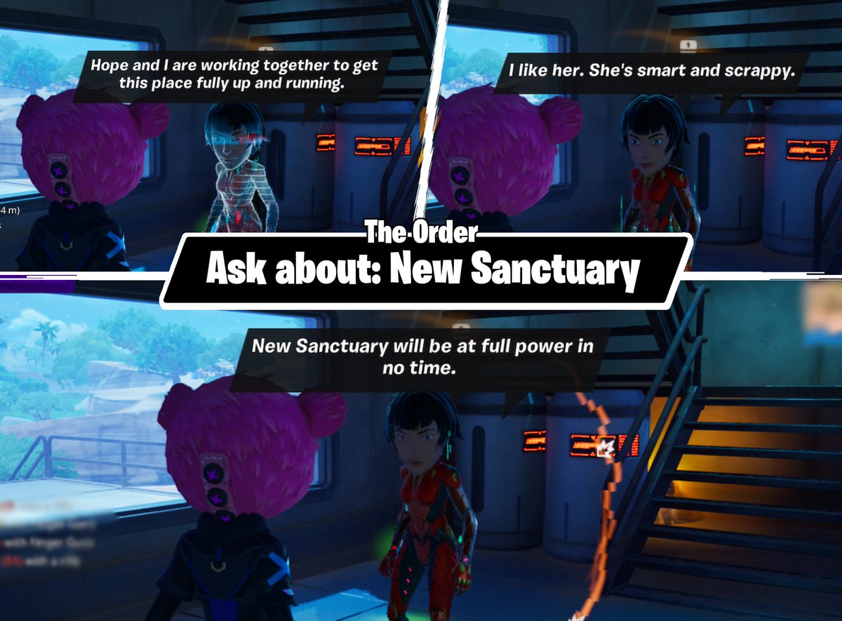 HopeyUpdates's tweet photo. 🚀 HOPE UPDATE! ❄️

Week 3's Quests see us helping Hope and The Order with powering New Sanctuary! ✨
The Order seems to be full of praise for her too! 🐱🎧

Hope has also heard The Imagined's voice for the first time.. but her status is now deceased.. 🫂 https://t.co/4QLabm4Z8G