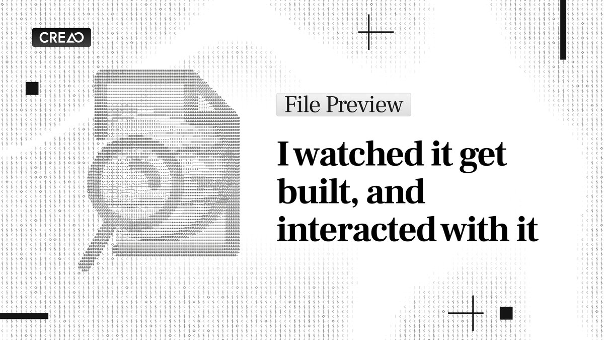 Creao AI tweet media