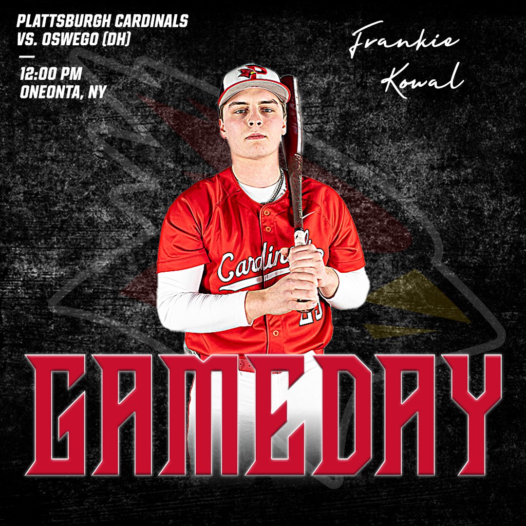 PlattsAthletics's tweet image. BB I Doubleheader!

The Cards wrap up their  series, as they take on Oswego for a doubleheader first pitch set for noon at Oneonta.

#CardinalStrong #CardinalCountry
