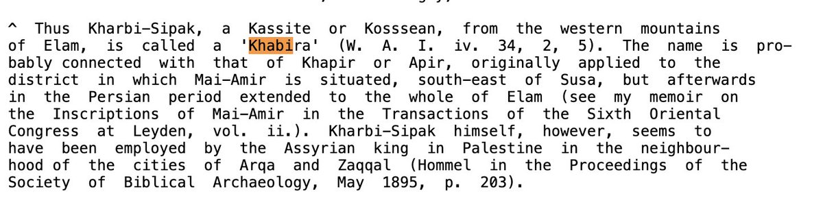 ayarkul's tweet image. 2/3
&amp;gt; People of Elam were called Khabira
&amp;gt; Khabiru/Habiru were active in Levant in bronze age (3300-1200 BC). Possibility of migration of some Khabira groups from Elam where they lived around 3500 BCE
- High possibility of Aipir/Aabhir being one of the oldest inhabitants of Elam