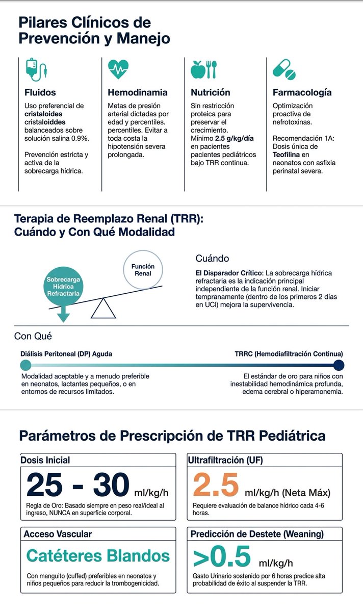 SLACIP17's tweet photo. https://t.co/NLjMigv7it
Hoy te traemos un carrusel de infografía #guias @goKDIGO 2026 los puntos más importantes en #pediatria #ucip #renal así como el enlace a las guías https://t.co/OVpHTPmLvs