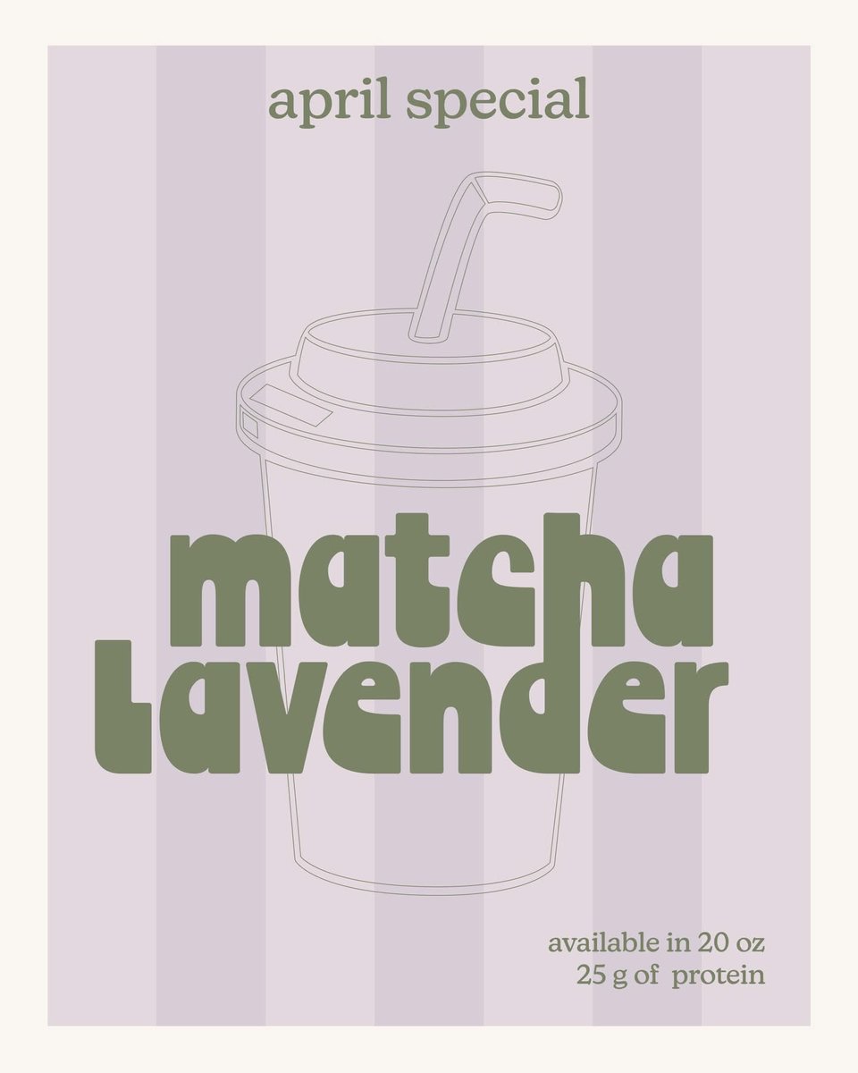 New month, new flavor drop 👀 Meet our April special — Matcha Lavender 🍵💜 A smooth, creamy blend of earthy matcha, soft floral notes, packed with protein you need to keep going. Refreshing, calming. 

Available all of April — don’t miss it! 

Follow: <a href="/SnapFitnessSP/">SnapFitnessSP</a>