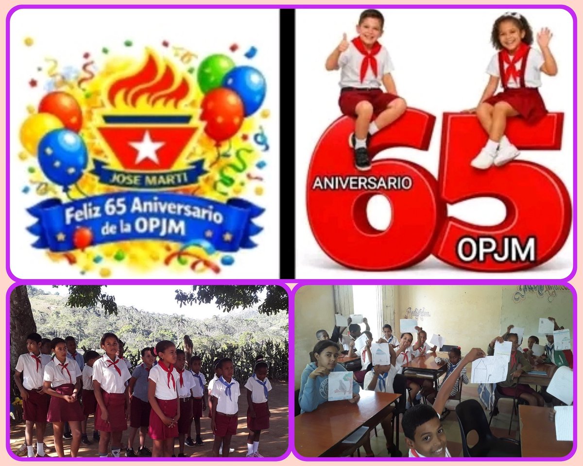 En celebración del aniversario 65 de la OPJM y el 64 aniversario de la UJC, se desarrollaron diferentes actividades, en la Institución Educativa Antonio Maceo Grajales. <a href="/DiazCanelB/">Miguel Díaz-Canel Bermúdez</a>
<a href="/PlutinArgelio/">Argelio Plutin</a> 
<a href="/OdalisPerez79/">Odalis Perez</a>
<a href="/dme2frente/">DME - Segundo Frente</a>
<a href="/LHierresuelo/">Luis Hierresuelo</a> 
<a href="/CubaMined/">MINED</a> 
<a href="/dpestgo/">DGE Santiago de Cuba</a>