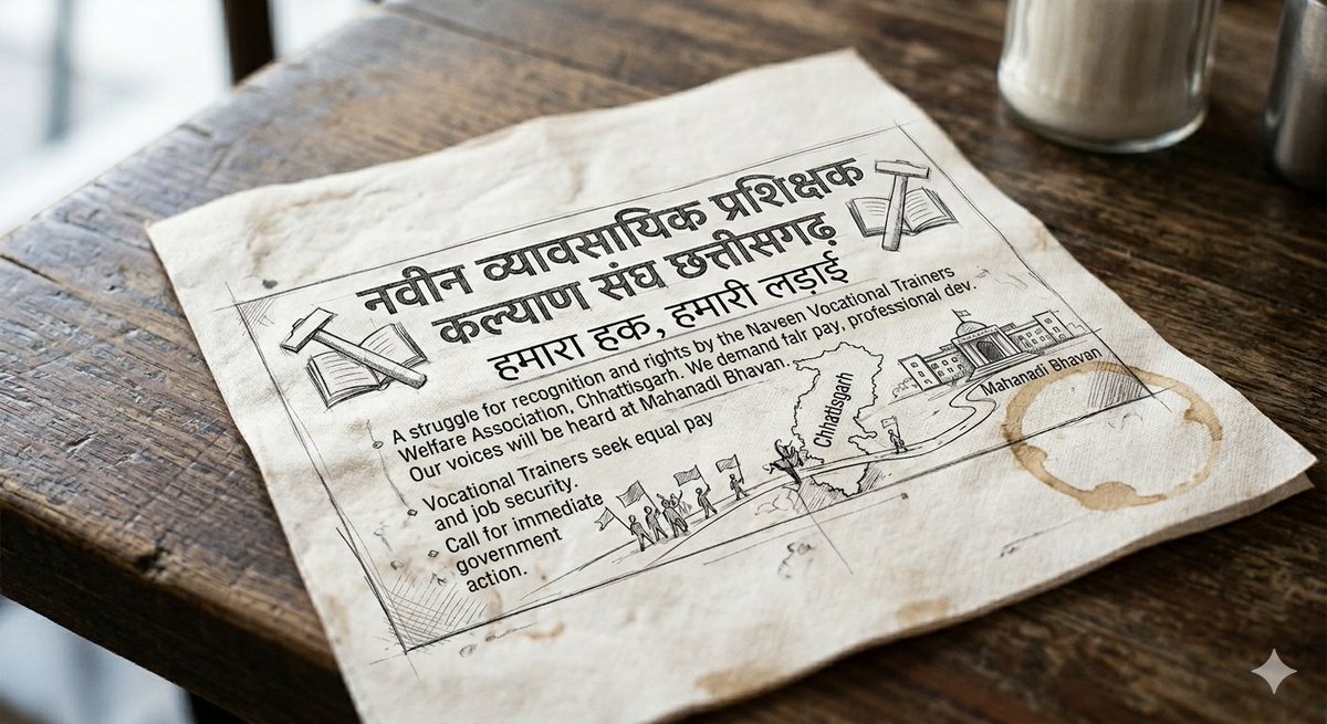हमारा हक, हमारी लड़ाई 💪
Vocational Trainers deserve respect, fair pay &amp; recognition.
अब चुप नहीं रहेंगे! #VocationalTrainers #Justice #RightToWork
