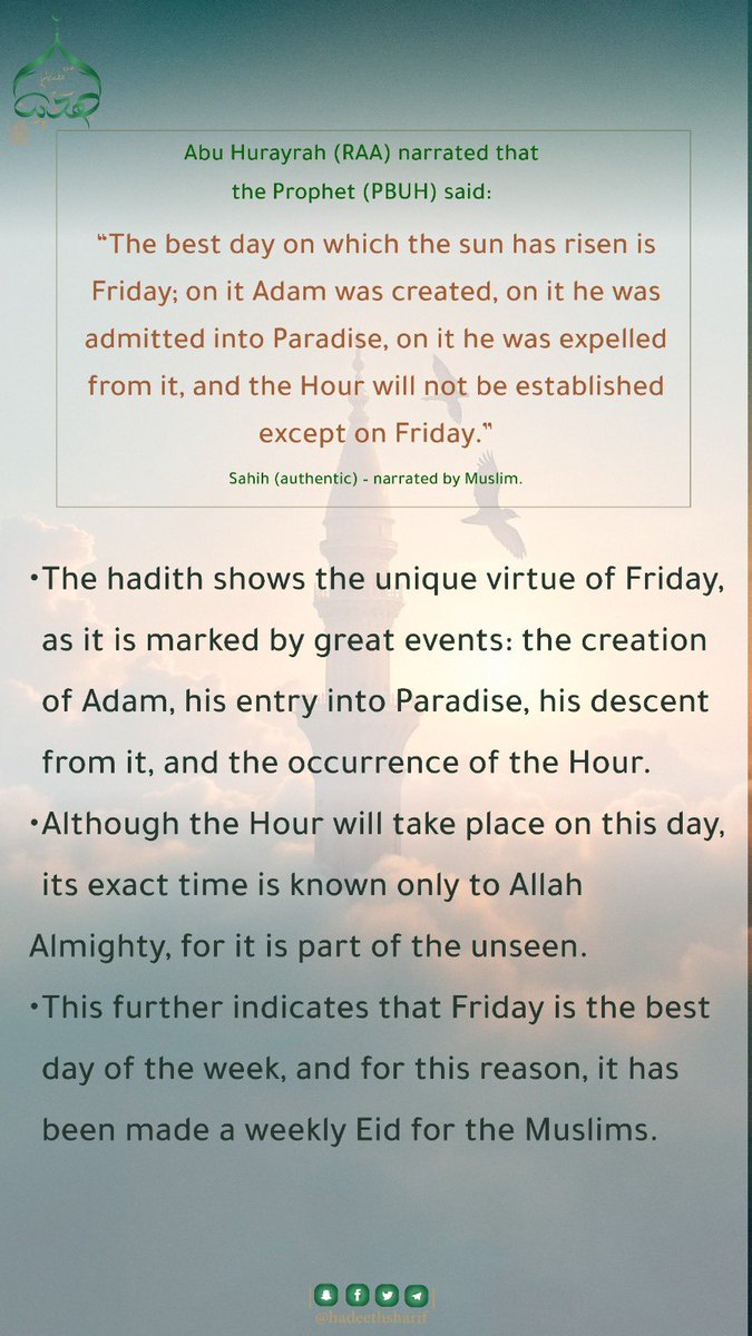 ✨ شُعَاعٌ مِنْ هَدْيِ النَّبِيِّ ﷺ ✨ tweet media