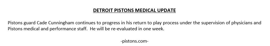 Pistons PR tweet media