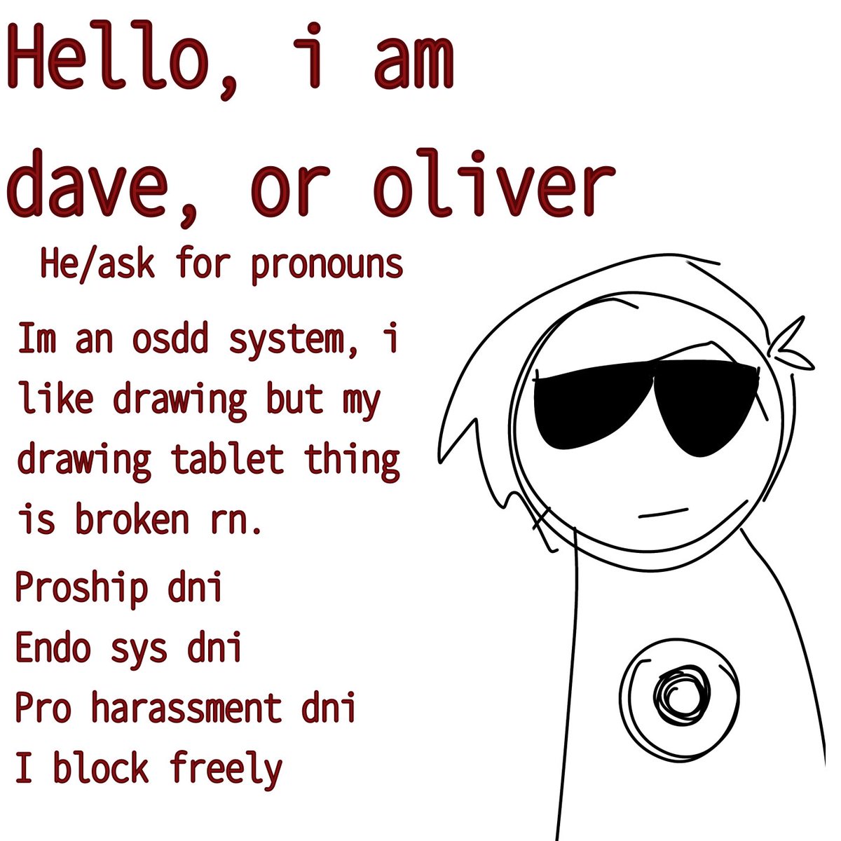 TANGODIALTOWN's tweet image. I drew this with my finger on my phone, so its really shit. But whatever. YES I DRAW MYSELF AS DAVE STRIDER FUCK YOU. Its like. Satirical guys hahhaha. Anyways getting my hair cut on Saturday, so excited.