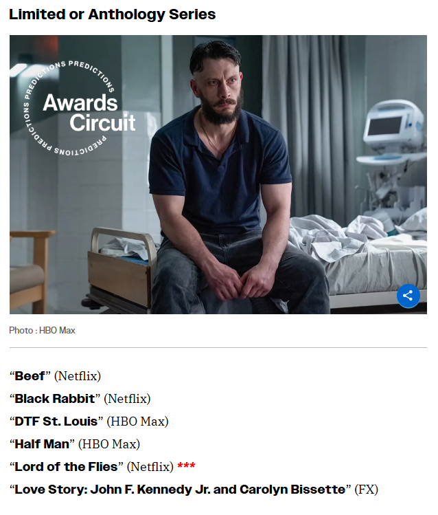 ByClaytonDavis's tweet image. #Emmys: Limited or Anthology Series 

variety.com/lists/2026-emm… via @variety