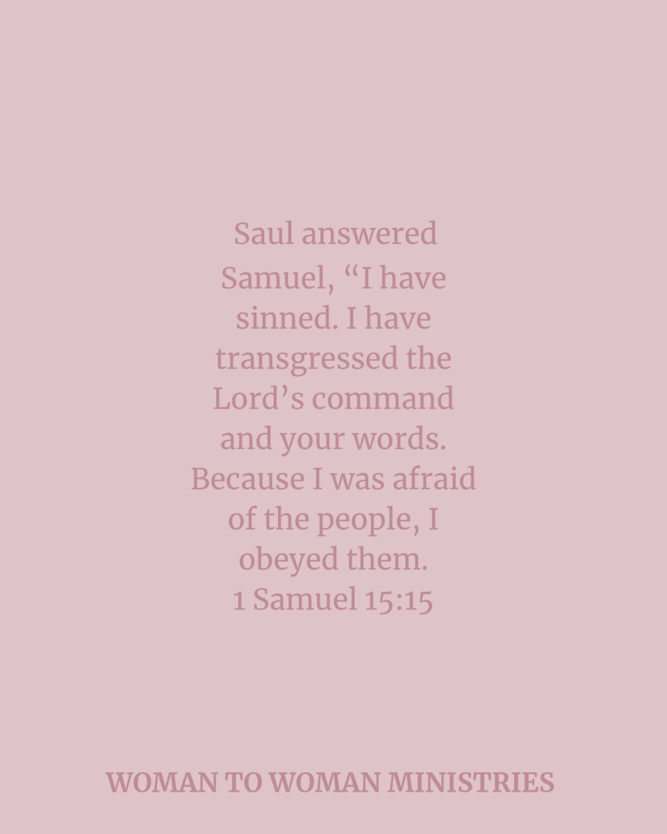 Today's reading: 1 Samuel 15-16.  What is your reflection?
.
#w2wministries #WomenInGodsWord #DailyReflections #BibleStudyMoments #Bible #Biblereading