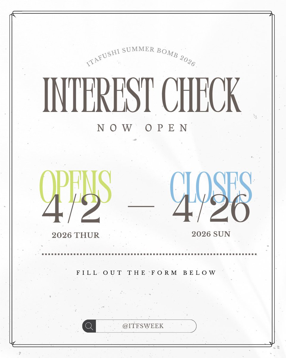 Itafushi Summer Bomb 2026 tweet media