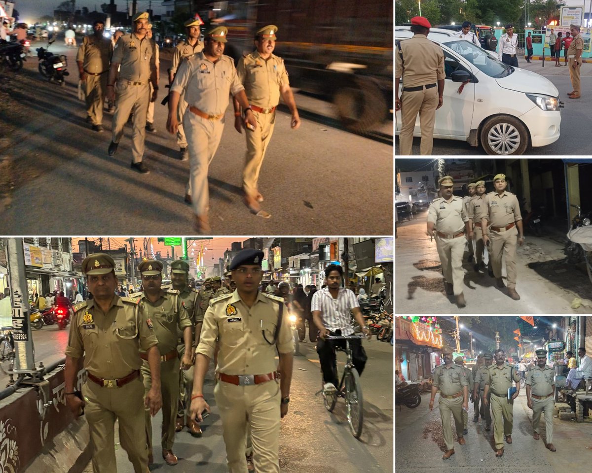 maupolice's tweet photo. जनपद में शांति/सुरक्षा व्यवस्था के दृष्टिगत पुलिस अधीक्षक मऊ के निर्देशन में #maupolice द्वारा किया गया पैदल गस्त एवं चलाया जा रहा सघन चेकिंग अभियान।
@Uppolice
@adgzonevaranasi
@digazamgarh https://t.co/2jwn6Ds4k0