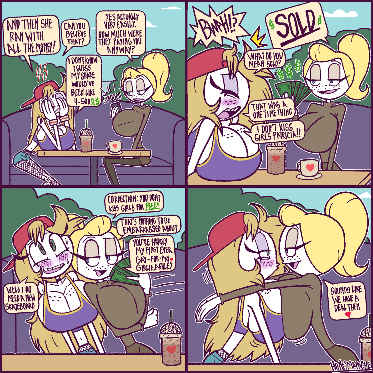 Honeymapache's tweet photo. Ashley girl you really need to find yourself a job.
Comic commission featuring @/Giraffemonger's Stick OC Patricia https://t.co/PMSlbV3VfD