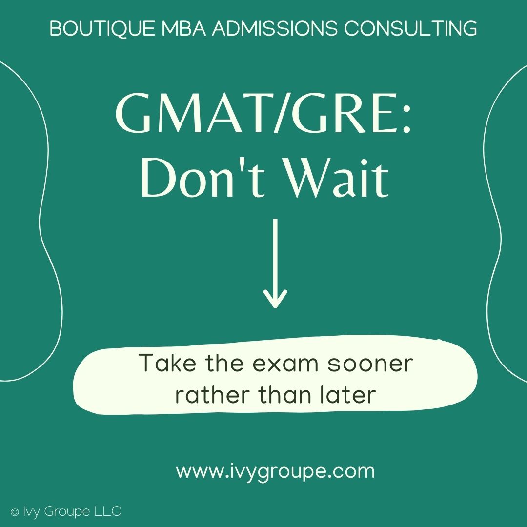 Ivy_Groupe's tweet photo. The GMAT/GRE is an important element of the MBA application process. Therefore, if you can, try to get the GMAT/GRE exam out of the way before delving into your applications. https://t.co/N8FcRv2KPr #MBA #gmat #gre https://t.co/VsYzUOZEat