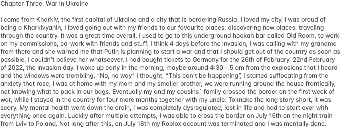 voidci's tweet image. Telling the story about what has been happening to me lately, please take a moment to read through it, sharing would be so greatly appreciated! Hope of getting my account back is still lingering in me.   

TW: Talking about War  

#Roblox #Developer #Termination