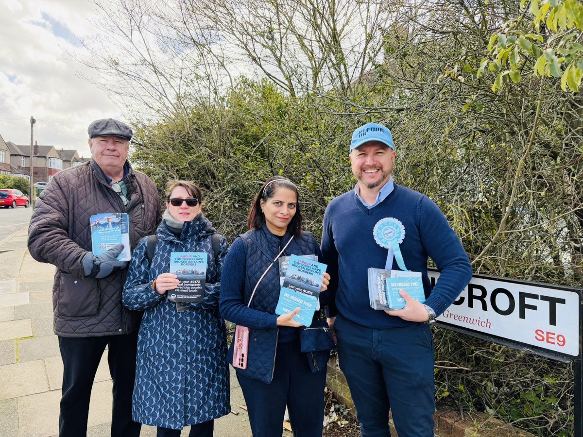 Reform UK Greenwich tweet media