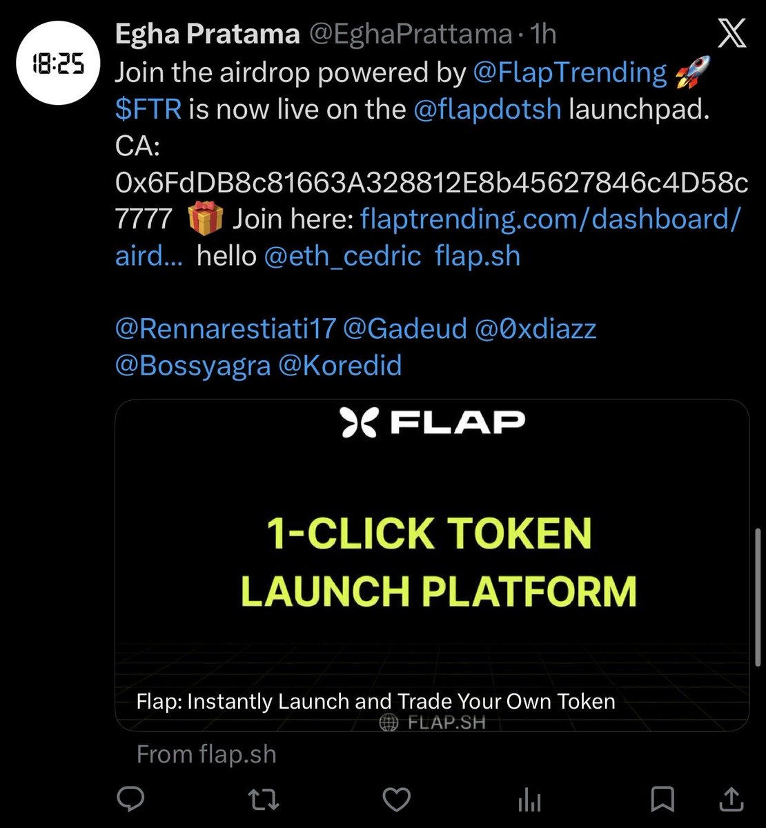 Flap Trending tweet media