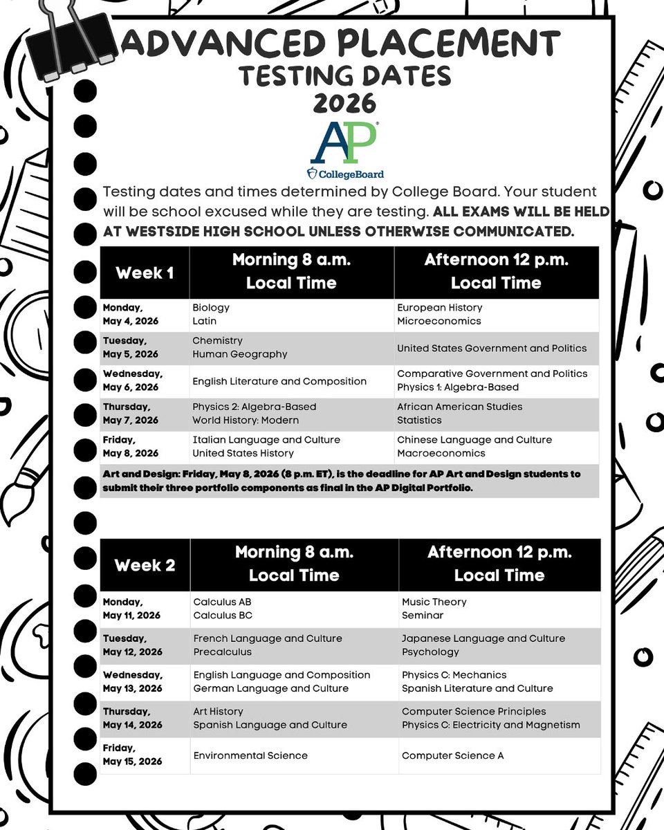 Westside High School tweet media