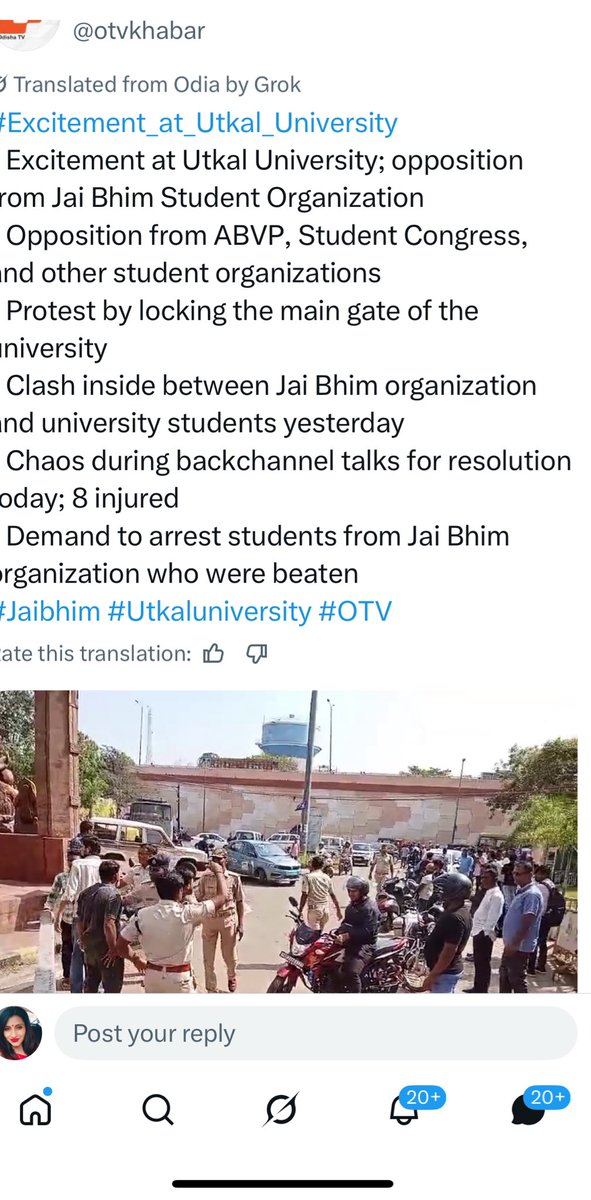 RituRathaur's tweet image. #Shocking 
 
Jai Bhim activists are now surging in Odisha’s universities.

We’ve hardly heard of such caste wars in state campuses before.
Odisha stayed free of this caste poison until the BJP took power now it’s erupting everywhere.

Worst part the damage is irreversible.