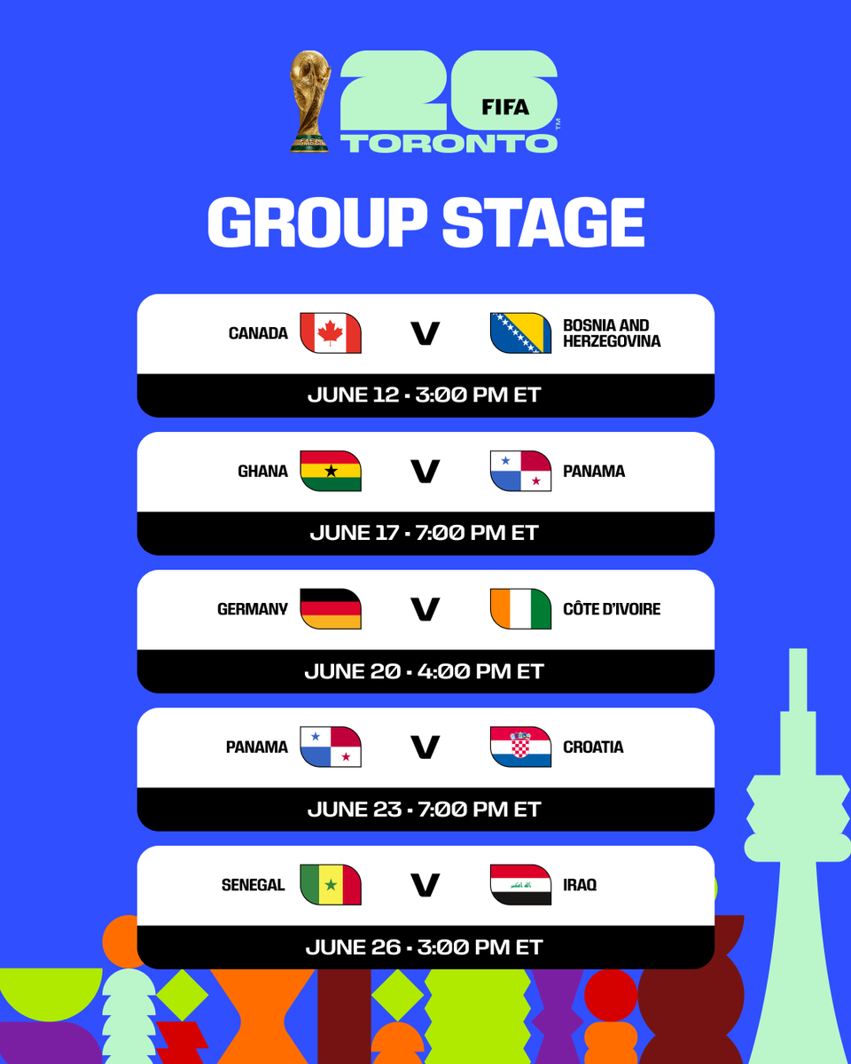 FIFA World Cup 26 Toronto tweet media