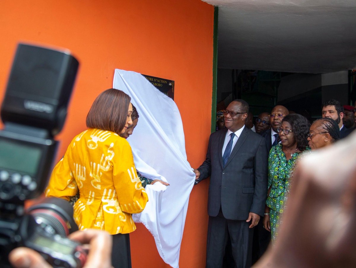 TBirahimaO's tweet photo. J'ai été très heureux de prendre part, ce jeudi 02 avril 2026, à la cérémonie de remise officielle du Centre d'Action Culturelle d'Abobo (CACAB) rénové.

Et pour cause, le respect de l'engagement que j'ai pris lors de la campagne pour les législatives de décembre 2025. Un acte rendu possible par la sollicitude de mon jeune frère, M. Zarour Mohamed, Directeur Général de la STPCE-CI.

Je salue la présence, à nos côtés, de ma sœur, Madame Kandia Camara, Présidente du Sénat et Maire d'Abobo, Cité du partage et de la solidarité.

Je félicite tout particulièrement Madame la Ministre de la Culture et de la Francophonie, ma sœur Françoise Remarck qui, depuis son arrivée à la tête du département de la Culture, abat un travail important.

Merci Françoise pour nous avoir ramené le Djidji Ayokwe, tambour sacré du peuple Atchan, après plus d'un siècle de séjour aux abords de la Seine.

Je voudrais exhorter, Madame la Directrice du CACAB à prendre grand soin de cet espace qui lui est confié, à en faire un lieu vivant, dynamique et exemplaire au service des populations d'Abobo".

#GouvCI 
#ENGAGÉS 
🇨🇮