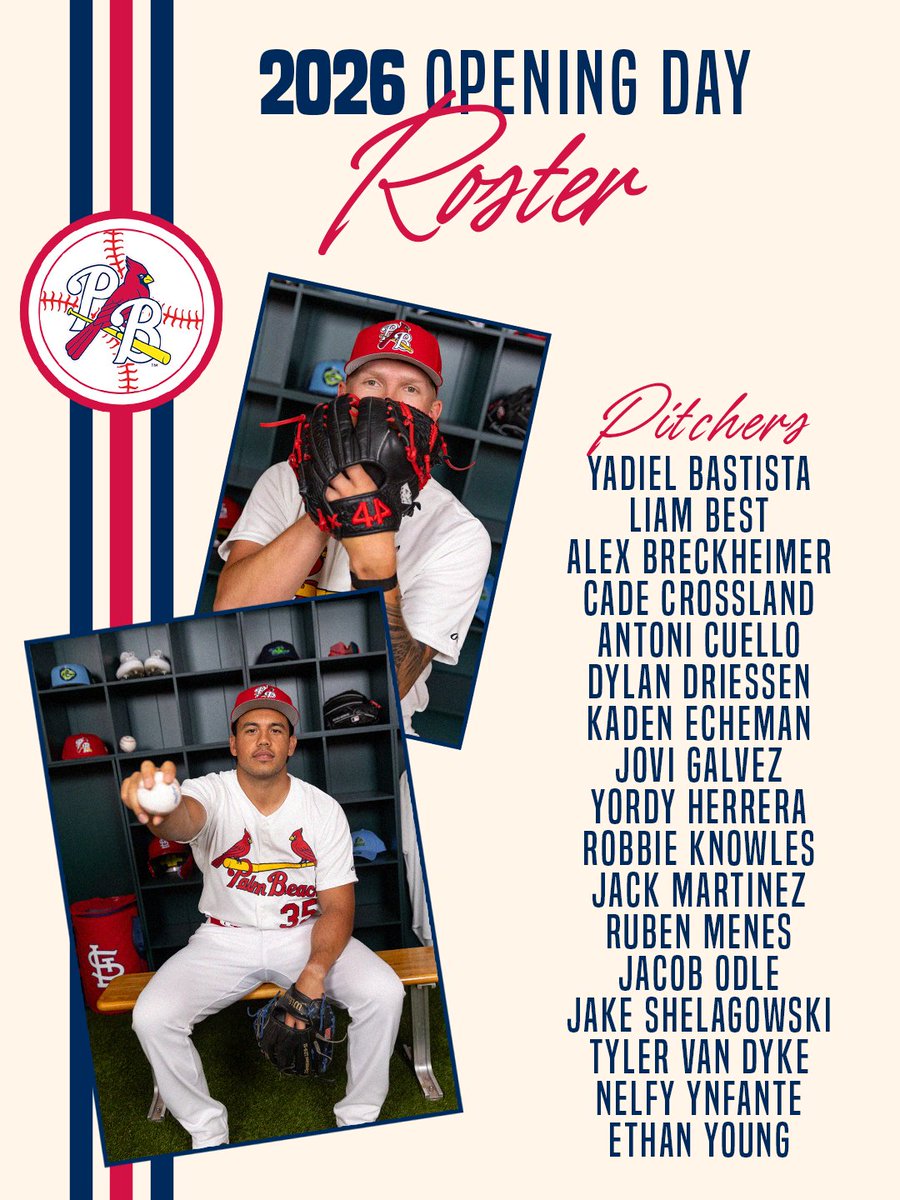 GoPBCardinals's tweet photo. Your 2026 Palm Beach Cardinals! https://t.co/5nXkq3sqbT
