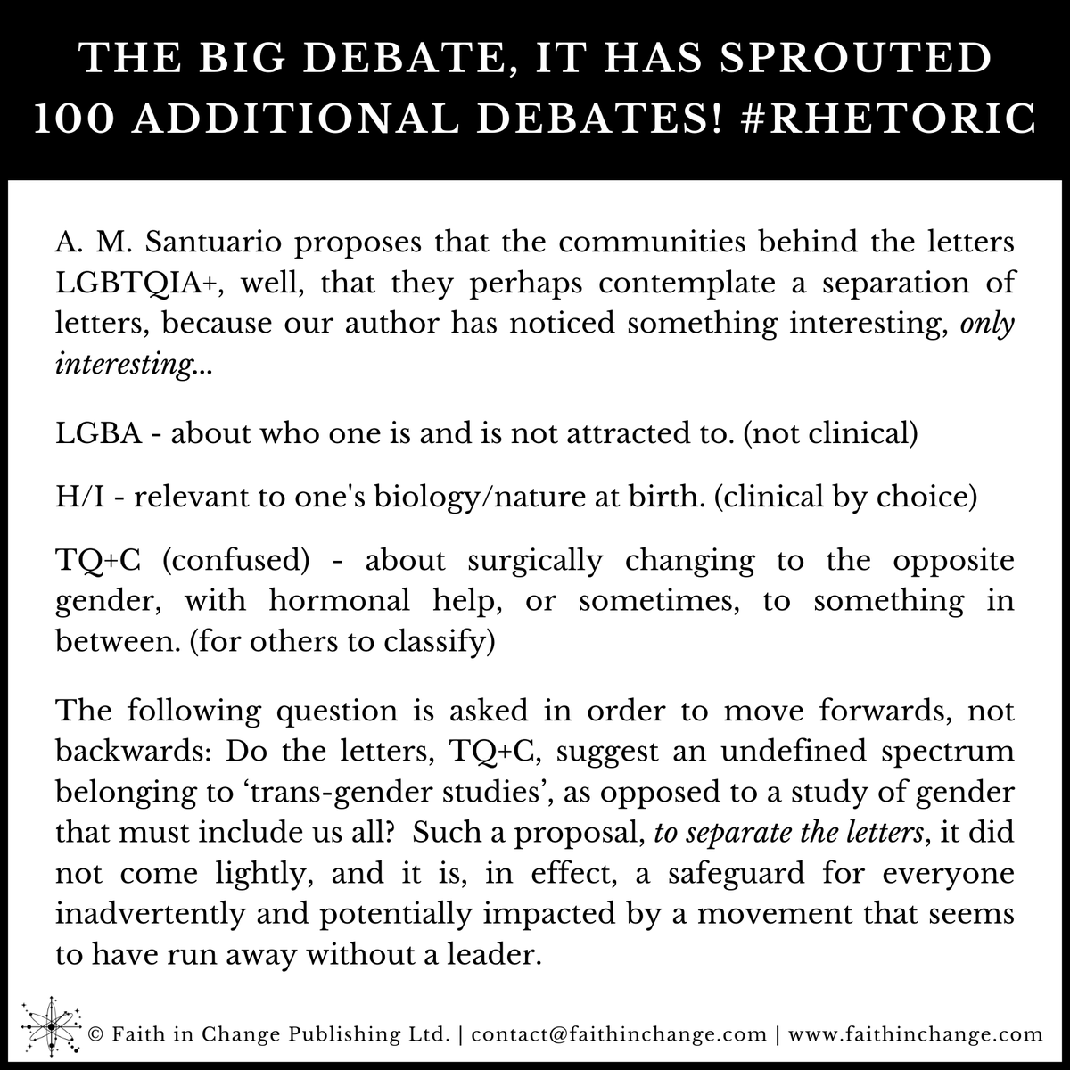 fic_relaunch's tweet photo. We did not intend to launch with, The Big Debate, this is the fourth publication belonging to @AnaMariaDotOrg, but the life is the life, and all we can do is live it. #peace #love #humility #hope https://t.co/VqDiuUbL9C