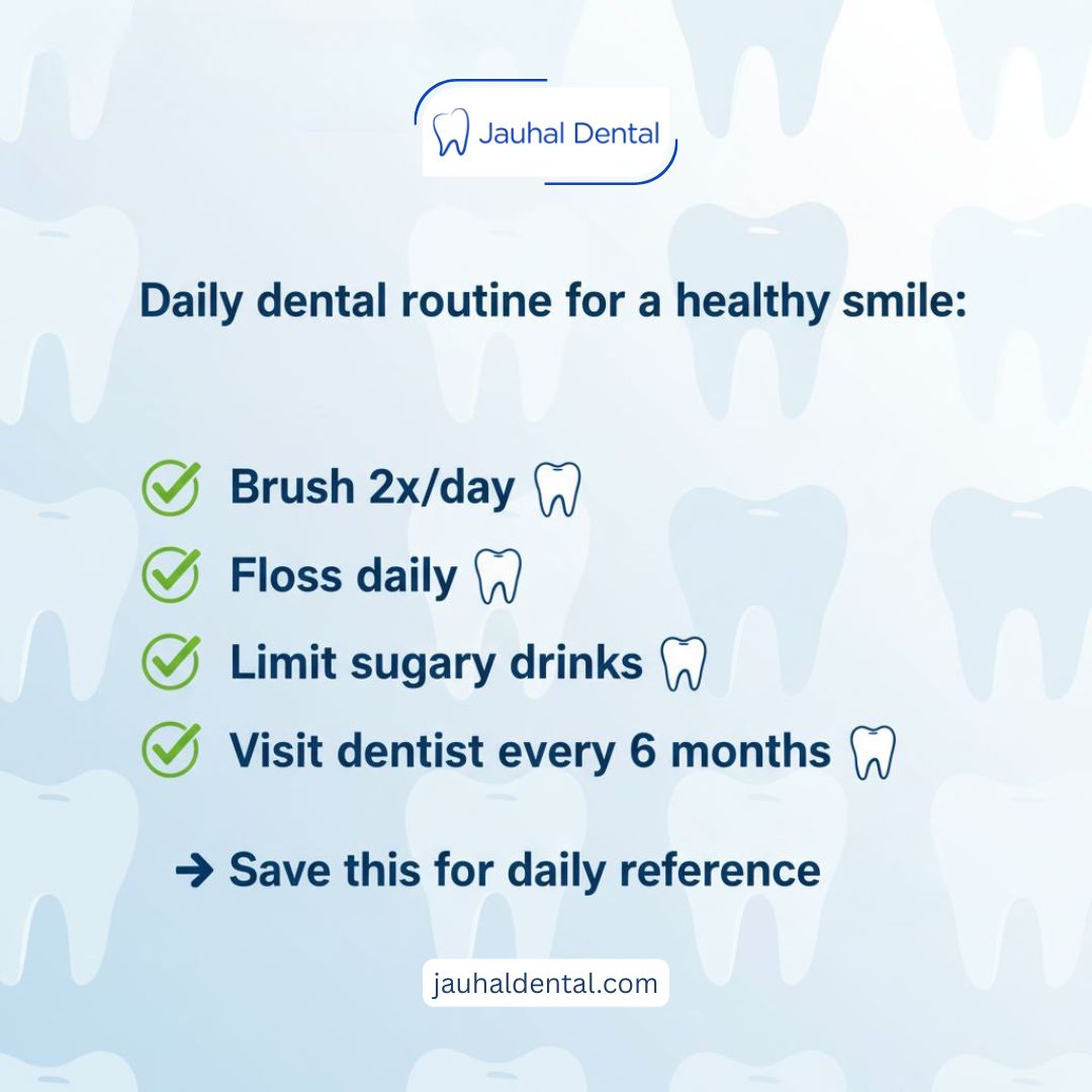 jauhaldental's tweet image. Consistency is the secret to a lifetime of healthy smiles! 💎

📌 Save this post for your daily reference!

3476 Glen Erin Dr, Mississauga, ON L5L 3R4
📞 +1 (905) 820-4440
📧 info@jauhaldental.com

#JauhalDental #DentalRoutine #OralHygiene #HealthyHabits #TorontoDental