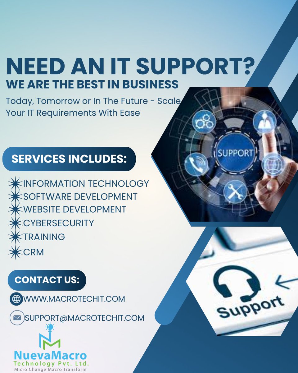 NmTech22's tweet photo. Your IT team—on demand 💻

Fast. Reliable. Secure.
We handle your tech so you can focus on growing your business. https://t.co/oOyLmTov6m