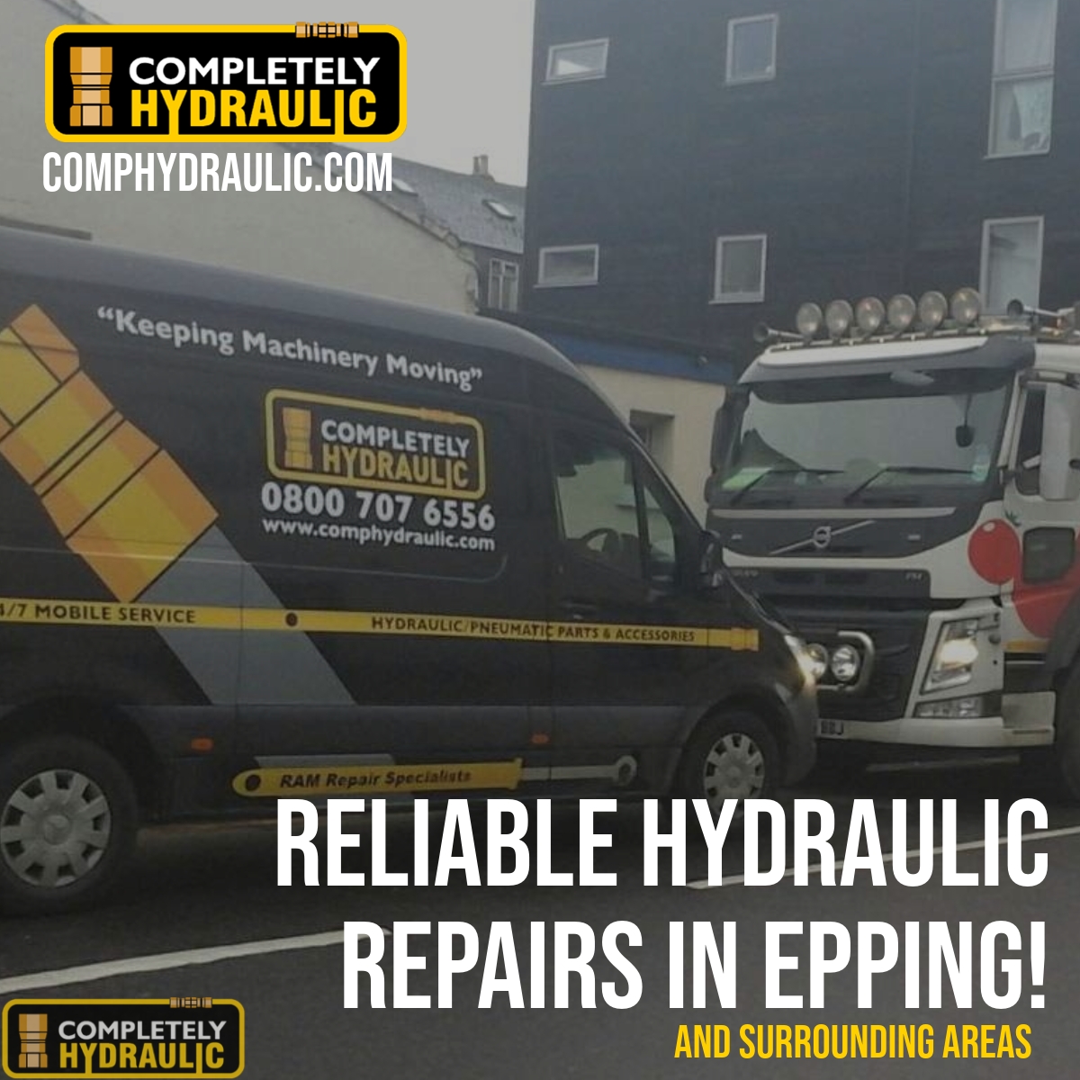 comphydraulic's tweet image. 24/7 Hydraulic Repairs in Epping! 

We bring the workshop to you! Fast hydraulic hose &amp;amp; ram repairs on-site with expert engineers. Call us now: 0800 707 6556 or visit Completely Hydraulic.

#Hydraulics #MobileRepairs #Epping
