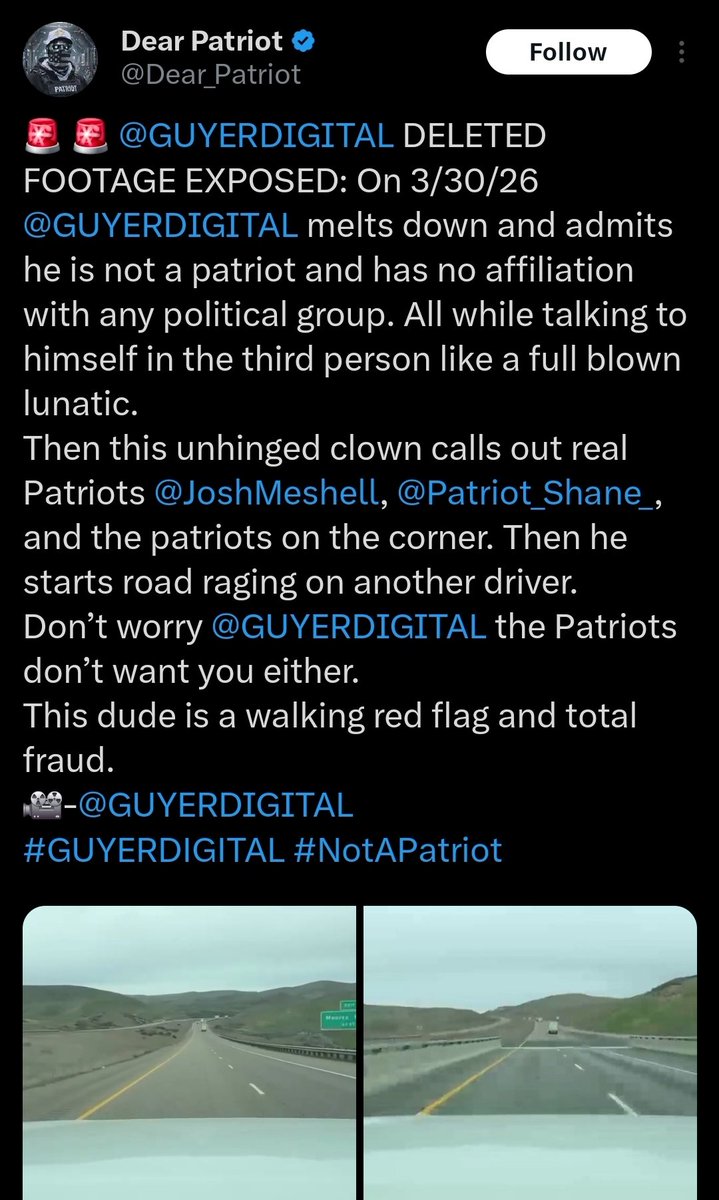 MeanLILMeoW's tweet image. 🚨#BREAKING 

PATRIOT DRAMA CORNER 

#PORTLAND | #OREGON 

GUYER DIGITAL SAGA - Guyer has been acting erratic for a long time but I guess no one realized it till now.

The Space patriots and Patriot corner members have been fueding. 

Guyer on multiple occasions has told everyone