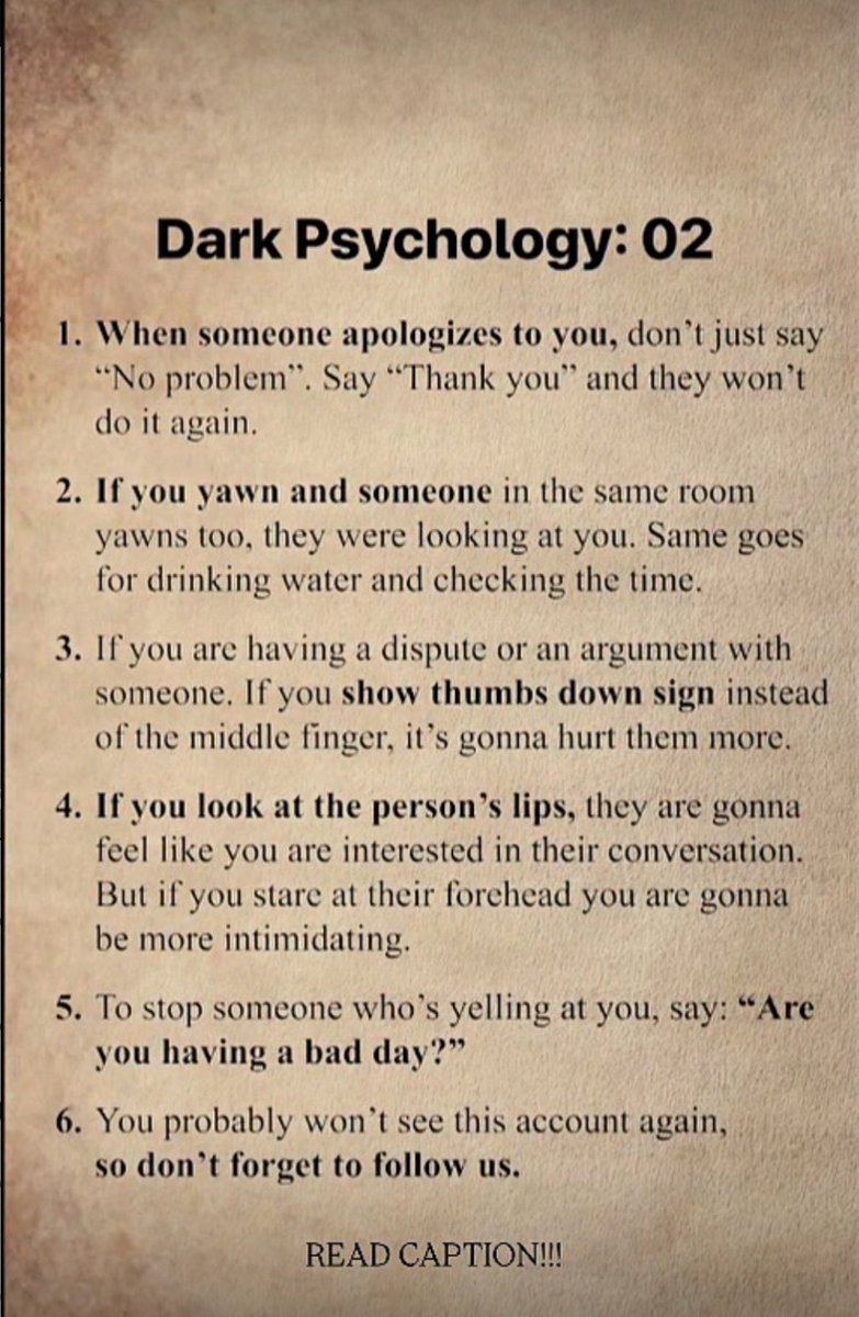 Dark psychology part :2

Must read