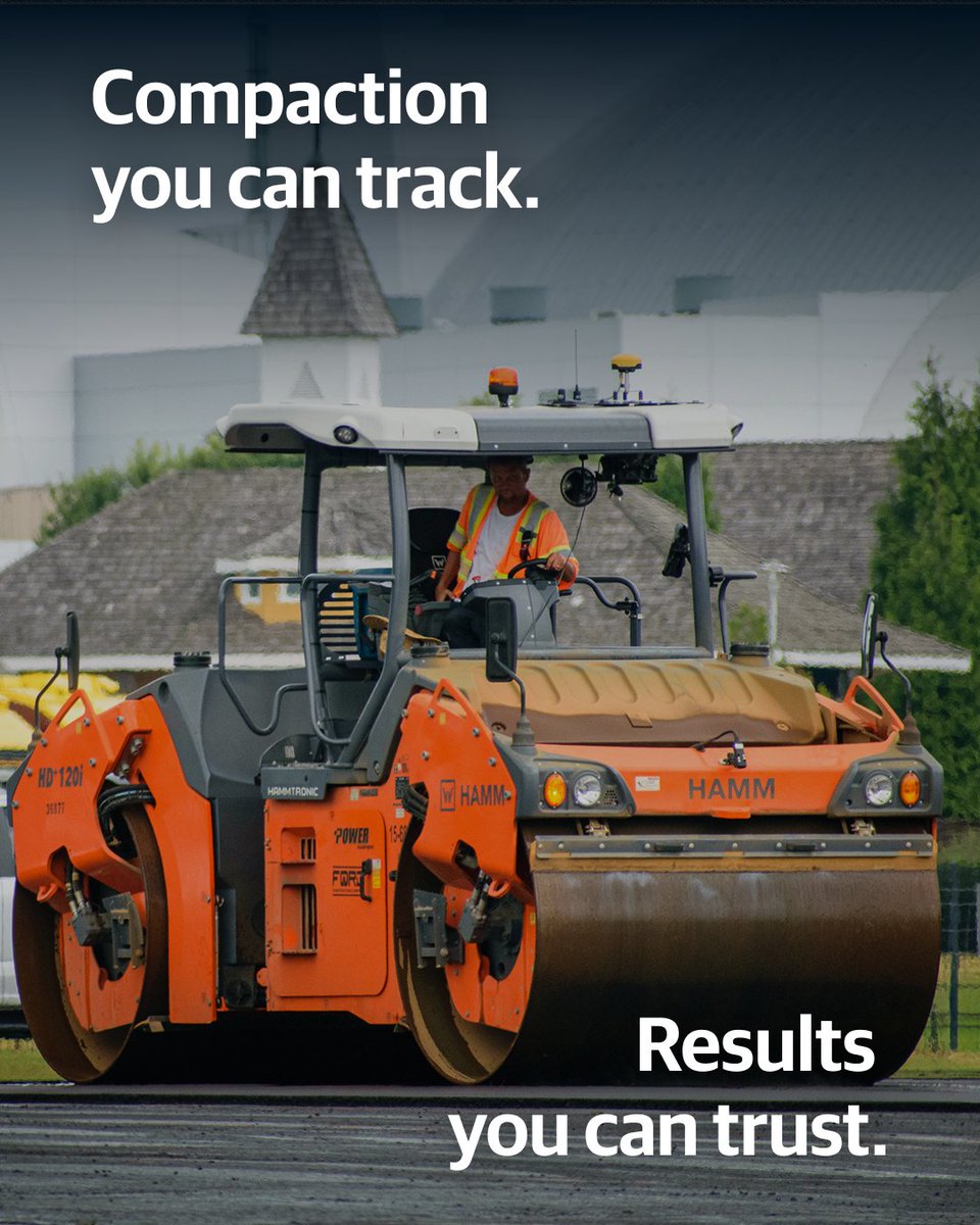 topcon_today's tweet photo. Imagine if you could see exactly what's happening under the drum as you roll 🛣️

With real‑time pass counts and compaction feedback in the cab, our Roller Management System helps you hit spec quicker and avoid rework

Learn more 👉https://t.co/3zGVyp9ZSe https://t.co/18AQbKqaNh