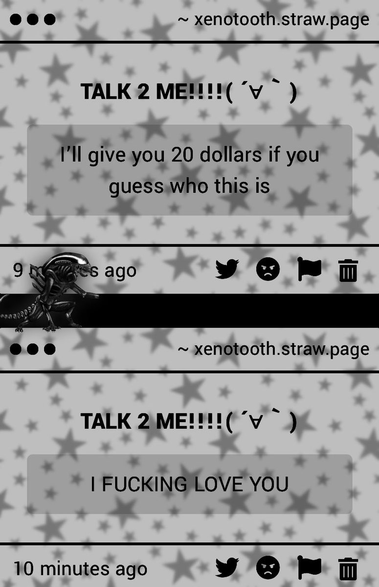 xeno / tooth of shtwt tweet media