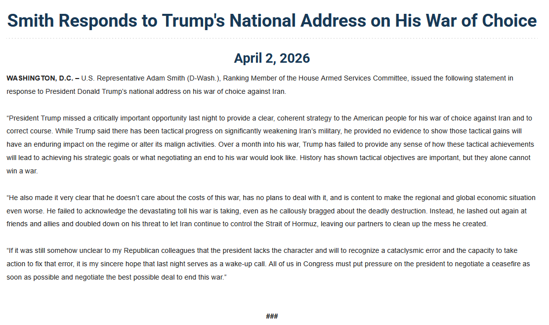 House Armed Services Democrats tweet media