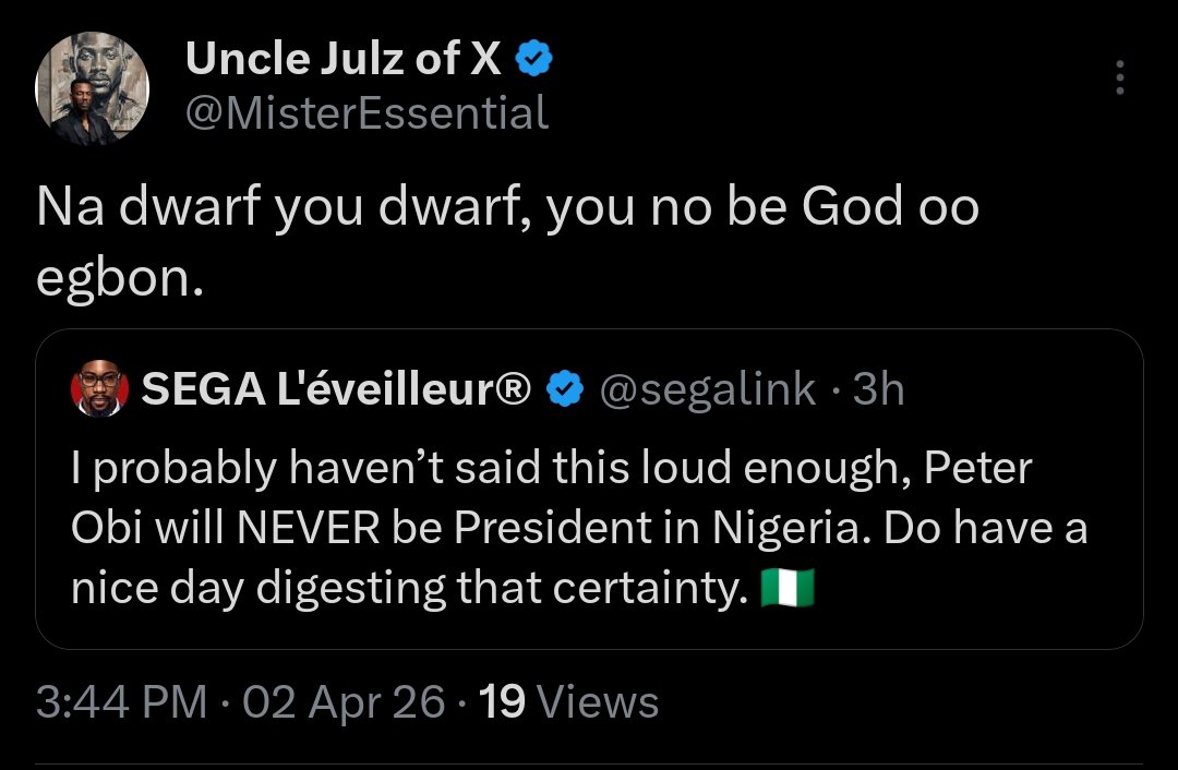 Uncle Julz of X tweet media