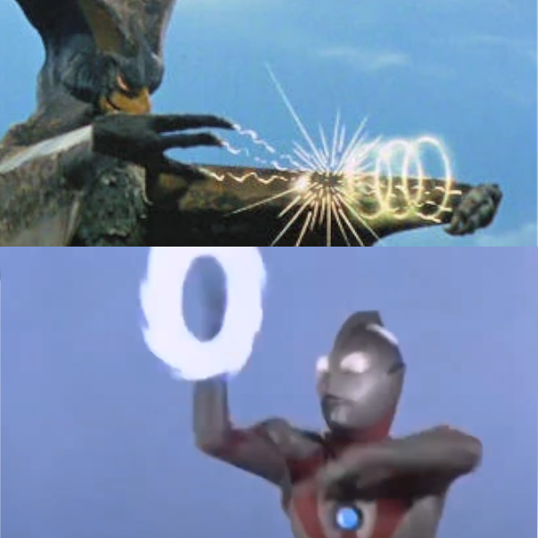 Toddlers aren't the only ones who throw their Cheerios.... #Kaiju #Ultraman #Tokusatsu