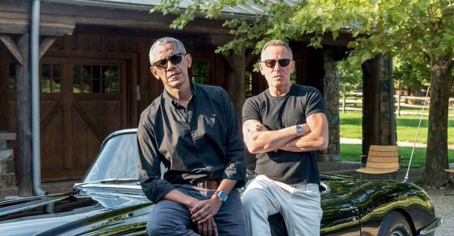 @AwesomeNewsom President Obama refers to Bruce Springsteen as 'The Boss ...