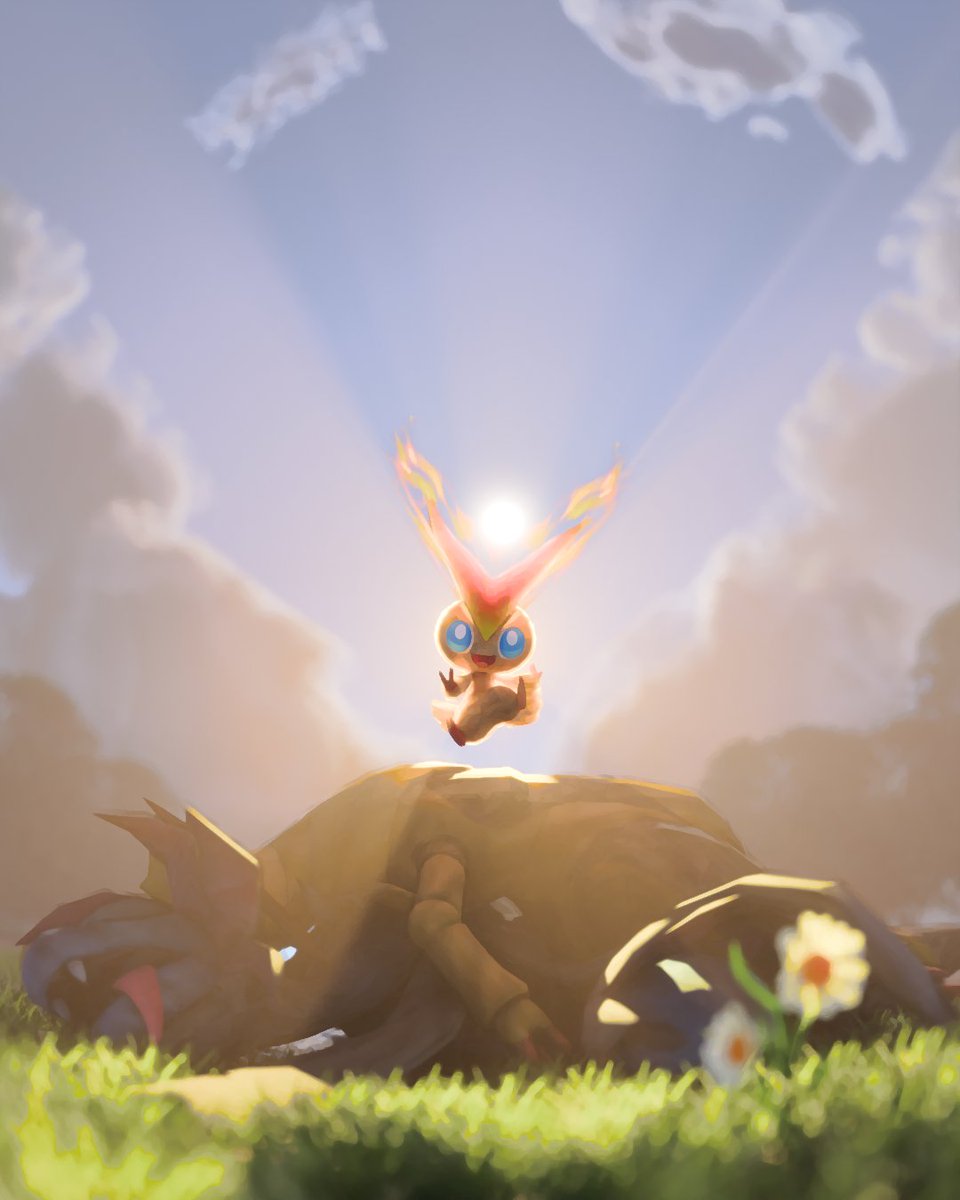 yvespote's tweet photo. V 

(The cutest Mythical Pokémon in my eyes, it carries the “V”, so it never knows defeat)

#ポケモン #ポケモンイラスト #Pokemon #Pokemonart #fanart #Blender #b3d https://t.co/ajH4Qy7rYo